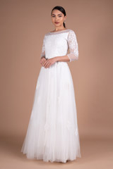 Illusion neck bead work bodice sillhouetteDSC05740