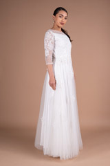 Illusion neck bead work bodice sillhouetteDSC05745