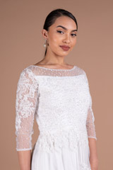 Illusion neck bead work bodice sillhouetteDSC05746