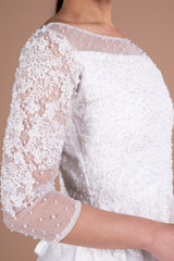 Illusion neck bead work bodice sillhouetteDSC05747