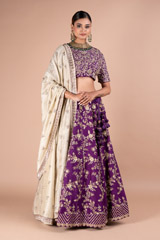 Purple Lehenga SetDSC05280