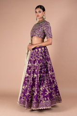 Purple Lehenga SetDSC05283