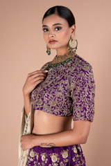 Purple Lehenga SetDSC05286