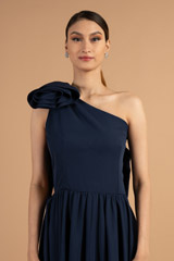Navy Blue One Shoulder GownDSC01401