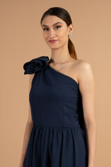 Navy Blue One Shoulder GownDSC01402