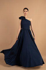 Navy Blue One Shoulder GownDSC01406
