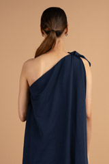 Navy Blue One Shoulder GownDSC01408