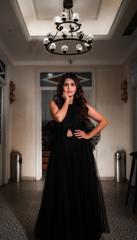 Black Halter Neck Gown