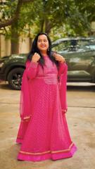 Kurta with Golden Printed Motifs1