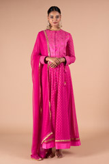 Kurta with Golden Printed Motifs