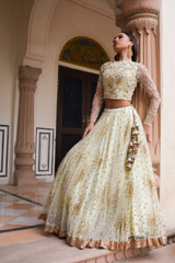 Mint Embroidered Top Bottom SetDSC05278