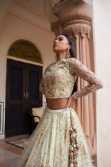 Mint Embroidered Top Bottom SetDSC05283