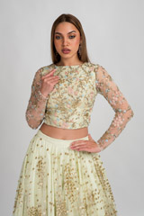 Mint Embroidered Top Bottom Set_DSC7940-Edit