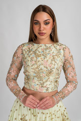 Mint Embroidered Top Bottom Set_DSC7950-Edit