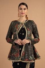 Black Embellished Pants SareeDSC01410