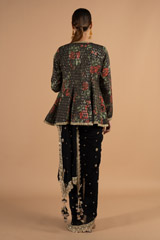 Black Embellished Pants SareeDSC01416