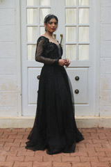 BLACK ORGANZA GOWN WITH KATDANA WORKIMG_4906