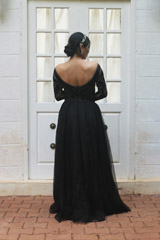 BLACK ORGANZA GOWN WITH KATDANA WORKIMG_4923