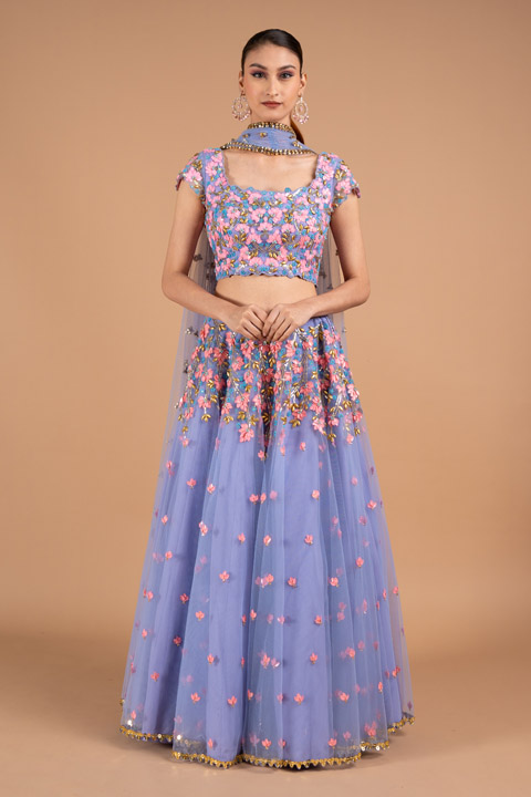 Serenity Net Lehenga