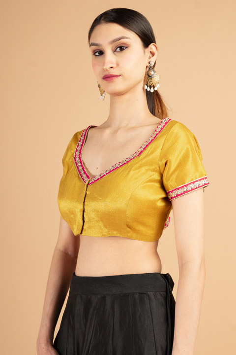 Gold Embellished Blouse