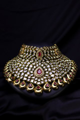 Kundan Red Stones Necklace SetIMG_9852