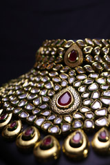 Kundan Red Stones Necklace SetIMG_9856
