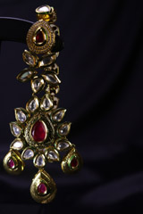 Kundan Red Stones Necklace SetIMG_9878