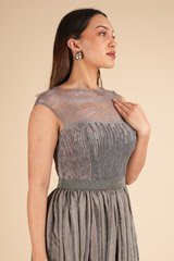 Grey Embellished GownDSC01977