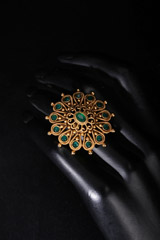 Green Stone Embedded RingIMG_8773