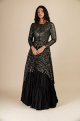 Black Embroidered Top Bottom Set1607_video