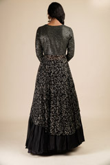 Black Embroidered Top Bottom Set_DSC6442