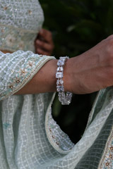 Silver Oxidised Bangles1620