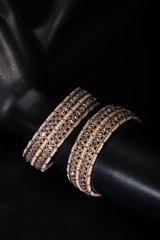 Golden Double Layer Kundan BangleIMG_0285