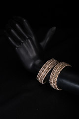 Golden Double Layer Kundan BangleIMG_0286