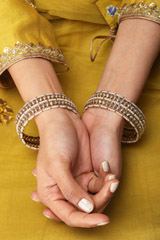 Golden Double Layer Kundan BangleIMG_1134