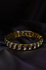 Golden Kundan Single Layer BanglesIMG_0075