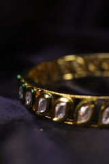 Golden Kundan Single Layer BanglesIMG_0077
