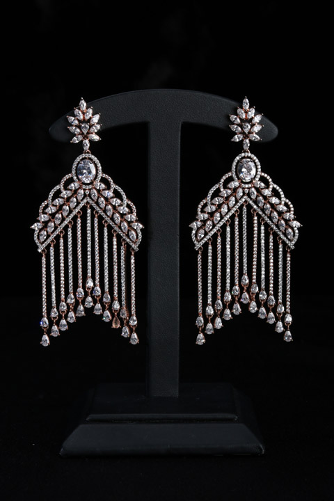 Stone Embedded Earrings