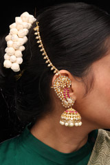 Golden and Red EarringsIMG_0963