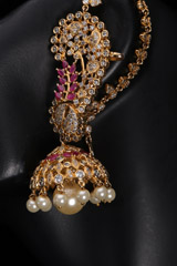 Golden and Red EarringsIMG_9313