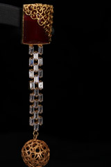 Red Long Drop EarringsIMG_0113
