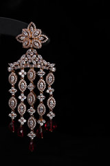 Earrings with Maroon DropsIMG_0123