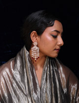 Earrings with Maroon DropsIMG_0724