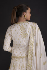 Ivory Tilla Embroidered Lehenga_DTR2575