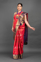 Red And Purple Silk Saree_DSC5909-Edit