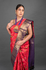 Red And Purple Silk Saree_DSC5910-Edit