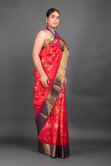 Red And Purple Silk Saree_DSC5915-Edit