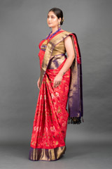 Red And Purple Silk Saree_DSC5919-Edit