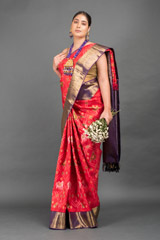 Red And Purple Silk Saree_DSC5931-Edit