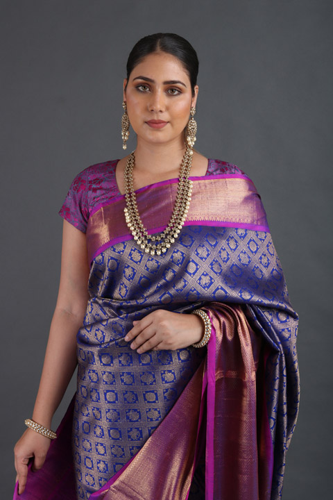 Purple Silk SareeIMG_9372